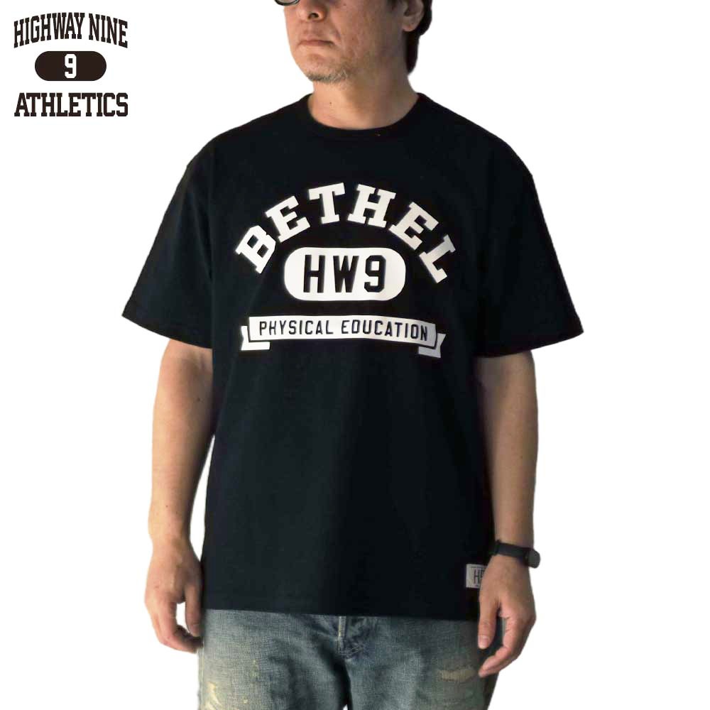C-NECK 10/-TENJIKU ROUGH FIT S/S PRINT Tee��BETHEL�� / BLACK / HIGHWAY NINE �ϥ��������ʥ���