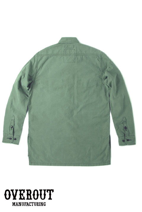 OVEROUT �����С������ȡ�MILITARY SHIRTS���ߥ꥿�꡼����� (OLIVE)