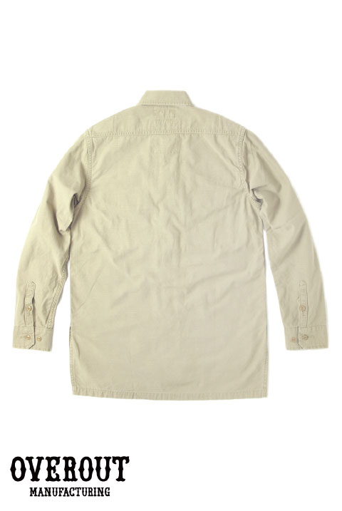 OVEROUT �����С������ȡ�MILITARY SHIRTS���ߥ꥿�꡼����� (BEIGE)