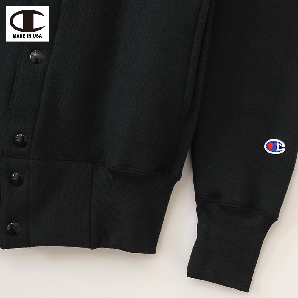 Champion  REVERSE WEAVE "MADE IN USA" SNAP SWEAT SHIRTS / (090)BLACK