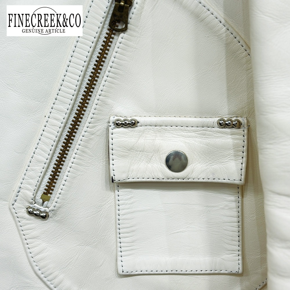 ͽ����2026SS ACJK085 SHARON (36-42) / WHITE / FINECREEK LEATHERS&CO