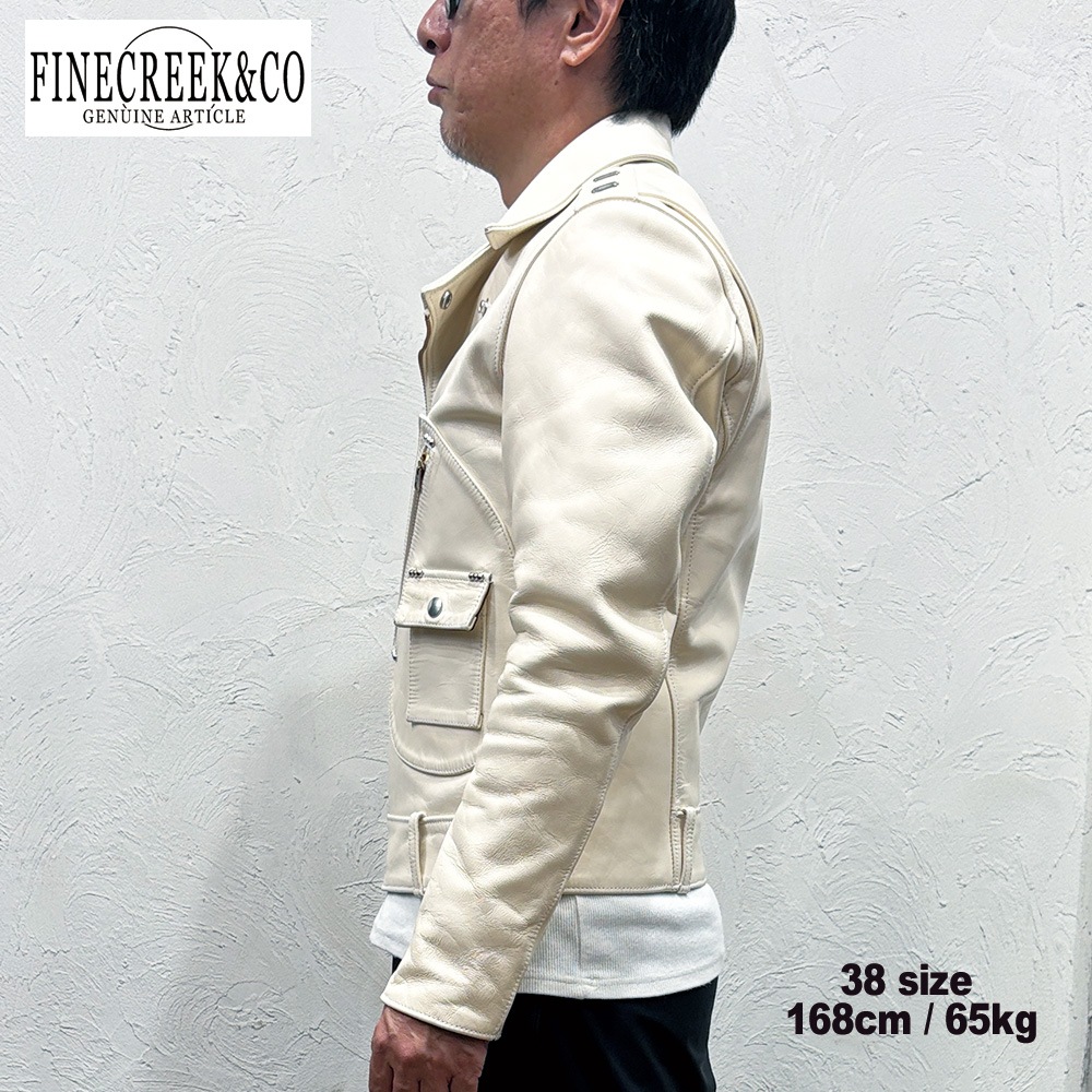 ͽ����2026SS ACJK085 SHARON (36-42) / WHITE / FINECREEK LEATHERS&CO