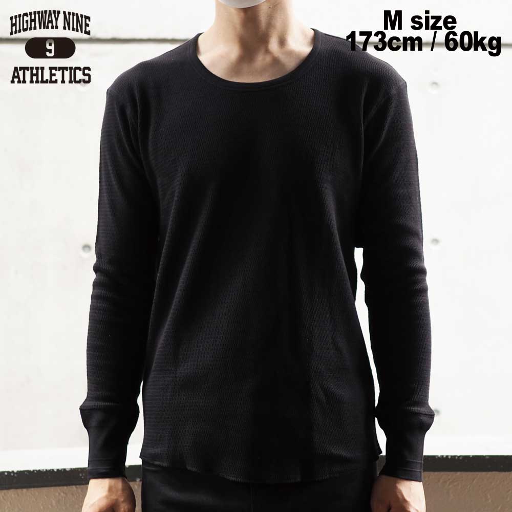 U-NECK �ϥ˥��ॵ���ޥ� L/S Tee  / BLACK / HIGHWAY NINE �ϥ��������ʥ���