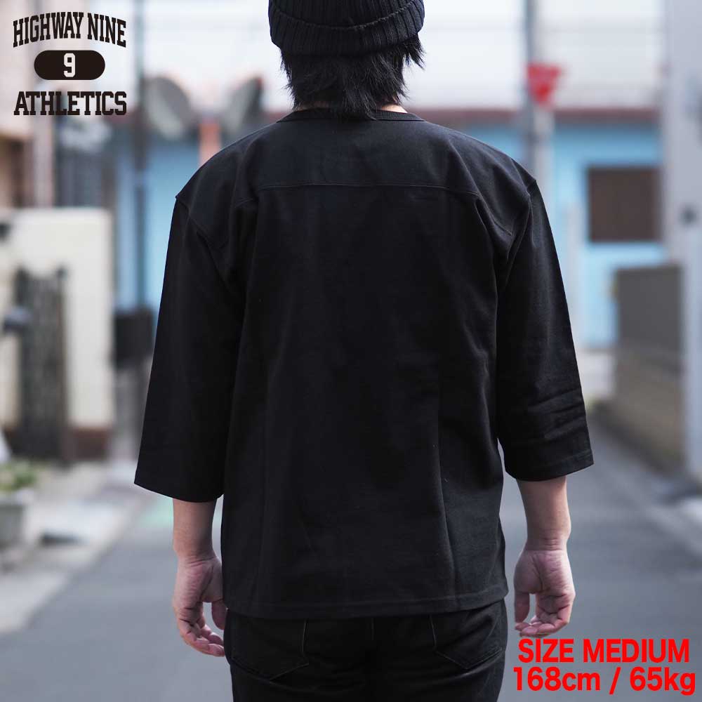 10/-TENJIKU ROUGH FIT FOOT BALL Tee / BLACK / HIGHWAY NINE �ϥ��������ʥ���