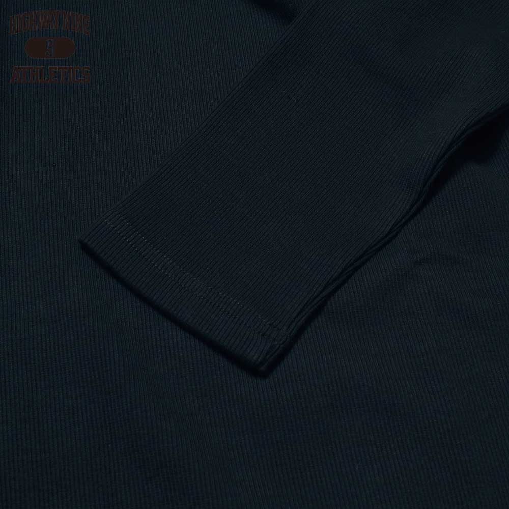 V-NECK RIB L/S Tee  / BLACK / HIGHWAY NINE ϥʥ