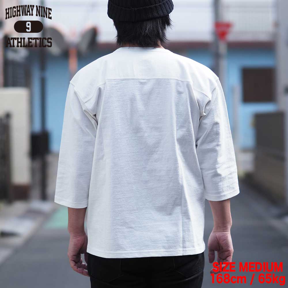10/-TENJIKU ROUGH FIT FOOT BALL Tee / WHITE / HIGHWAY NINE �ϥ��������ʥ���