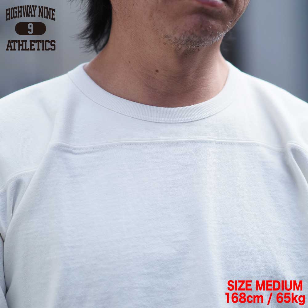 10/-TENJIKU ROUGH FIT FOOT BALL Tee / WHITE / HIGHWAY NINE �ϥ��������ʥ���