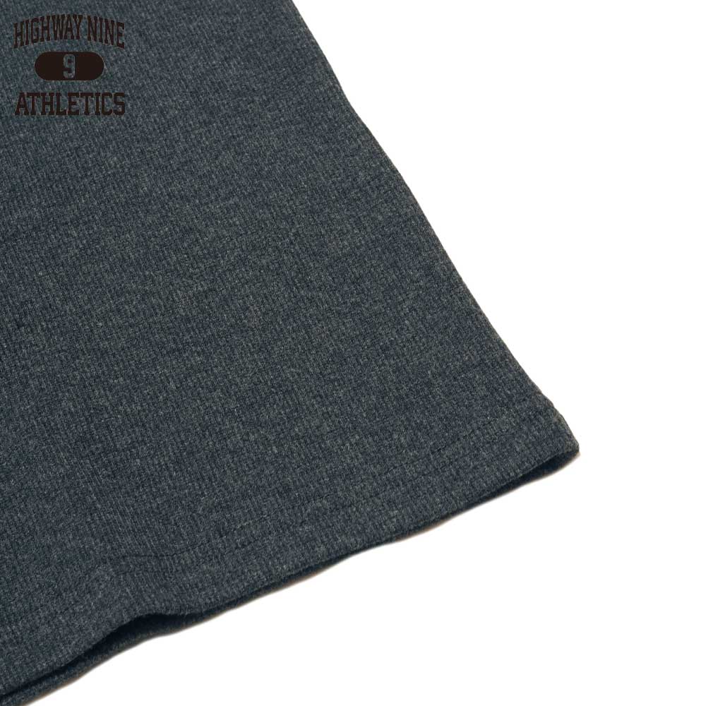 V-NECK RIB L/S Tee  / CHARCOAL / HIGHWAY NINE ϥʥ