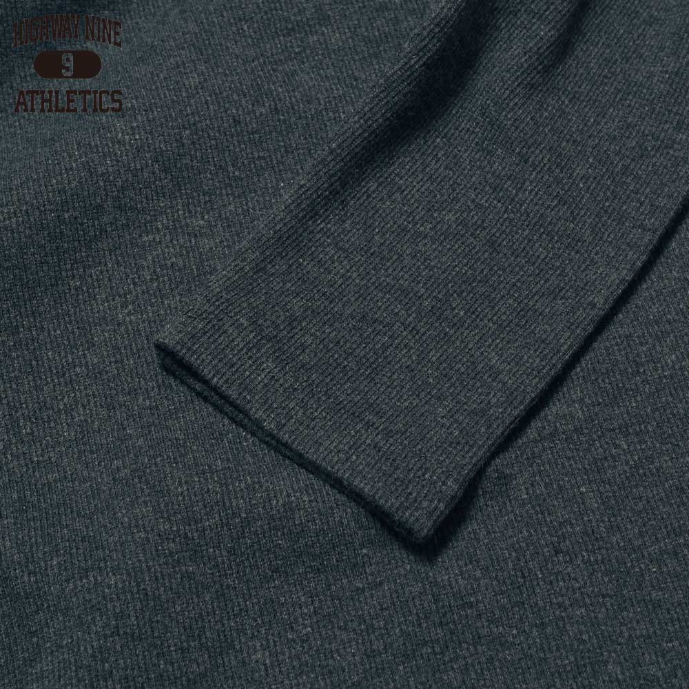 V-NECK RIB L/S Tee  / CHARCOAL / HIGHWAY NINE ϥʥ