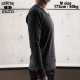 V-NECK RIB L/S Tee  / CHARCOAL / HIGHWAY NINE ϥʥ