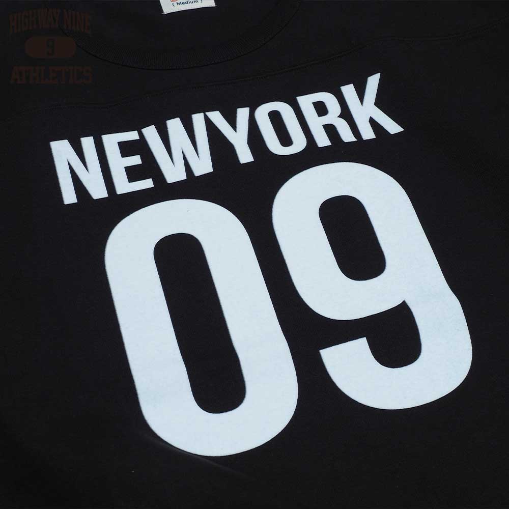 10/-TENJIKU ROUGH FIT FOOT BALL PRINT Tee��NEW YORK�� / BLACK / HIGHWAY NINE �ϥ��������ʥ���