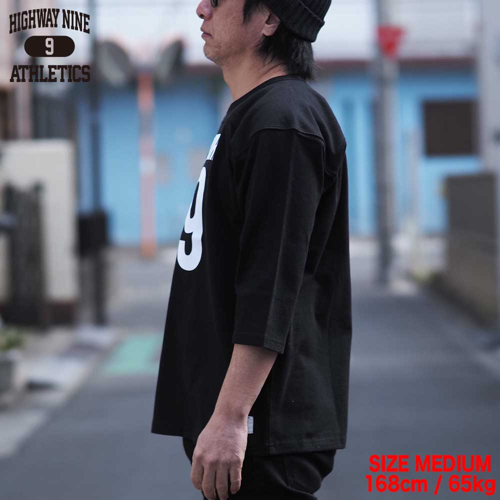 10/-TENJIKU ROUGH FIT FOOT BALL PRINT Tee��NEW YORK�� / BLACK / HIGHWAY NINE �ϥ��������ʥ���