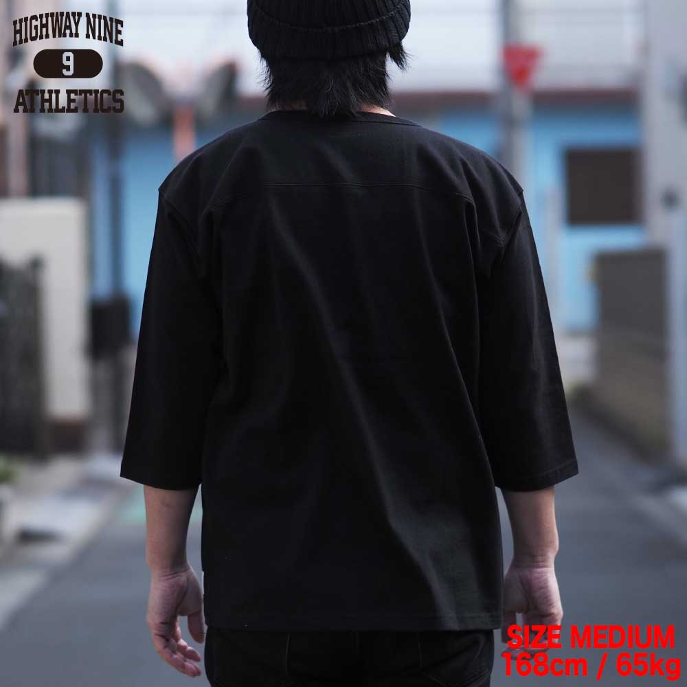 10/-TENJIKU ROUGH FIT FOOT BALL PRINT Tee��NEW YORK�� / BLACK / HIGHWAY NINE �ϥ��������ʥ���