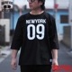 10/-TENJIKU ROUGH FIT FOOT BALL PRINT Tee��NEW YORK�� / BLACK / HIGHWAY NINE �ϥ��������ʥ���