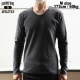 V-NECK RIB L/S Tee  / CHARCOAL / HIGHWAY NINE �ϥ��������ʥ���