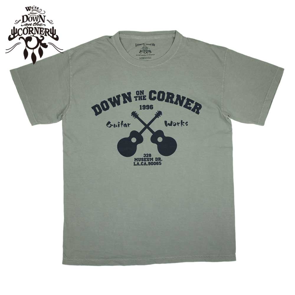DOWN ON THE CORNER  �����󥪥󥶥����ʡ� S/S TEE "GUITER WORKS" / GREY