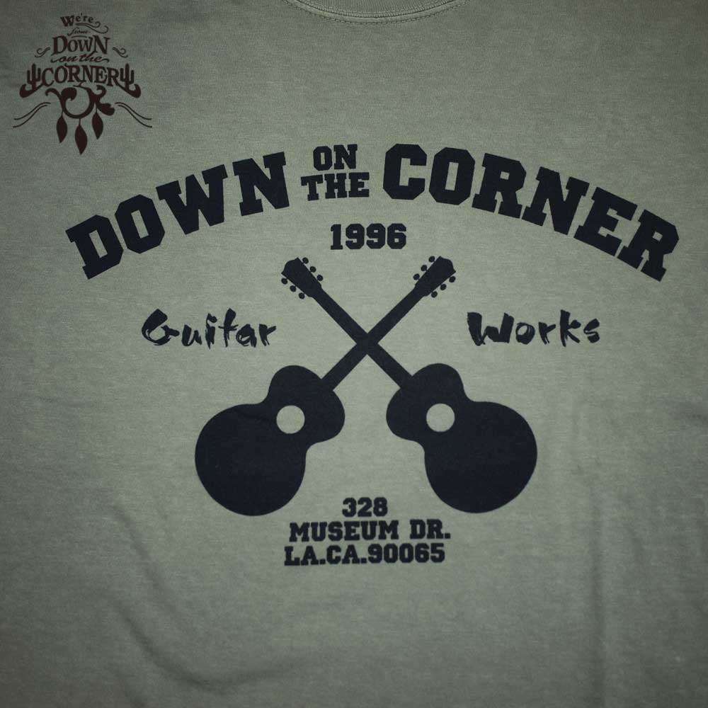 DOWN ON THE CORNER  �����󥪥󥶥����ʡ� S/S TEE "GUITER WORKS" / GREY