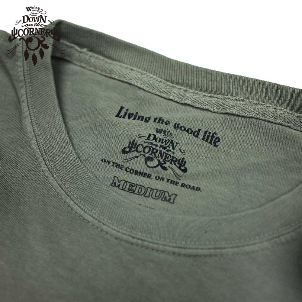 DOWN ON THE CORNER  �����󥪥󥶥����ʡ� S/S TEE "GUITER WORKS" / GREY