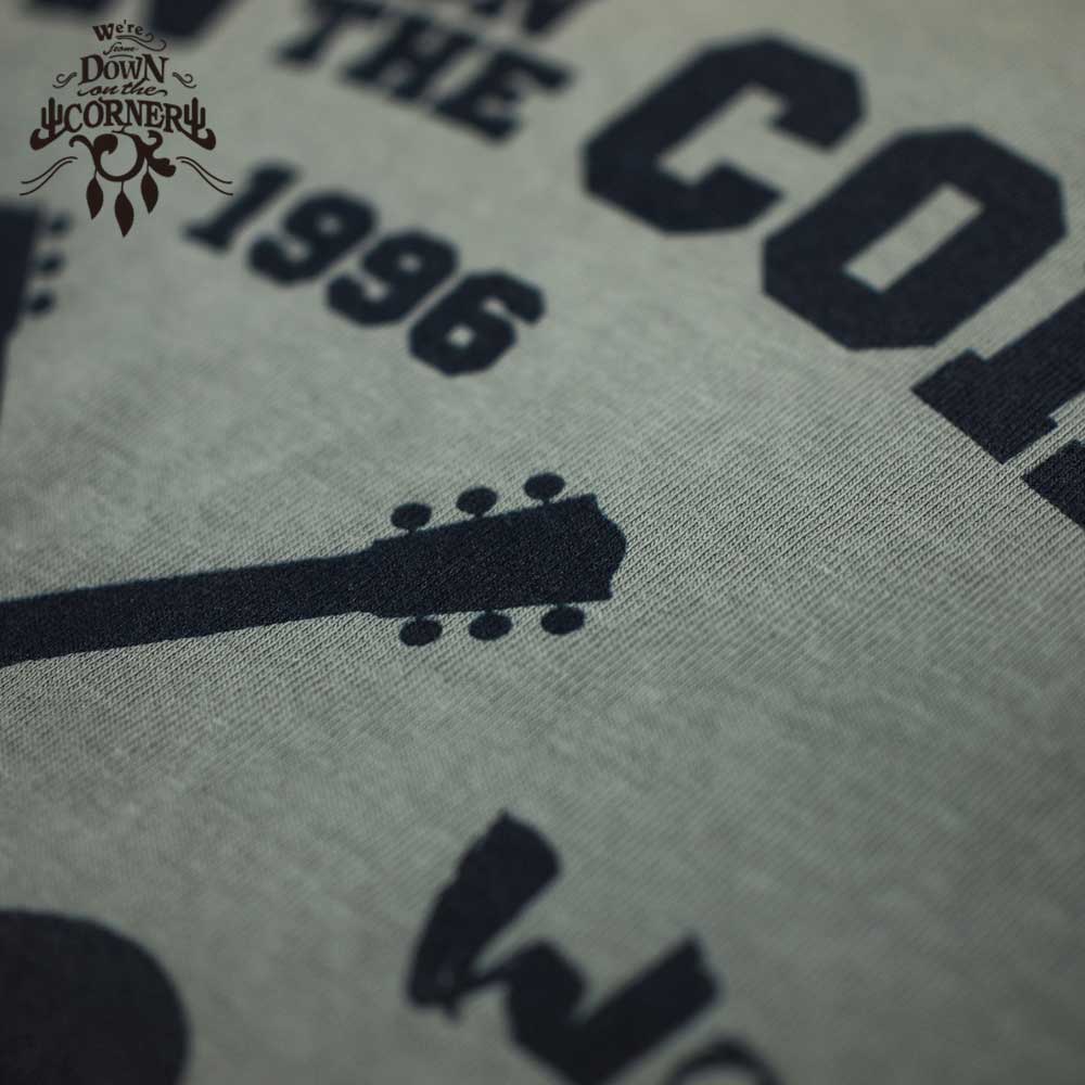 DOWN ON THE CORNER  �����󥪥󥶥����ʡ� S/S TEE "GUITER WORKS" / GREY