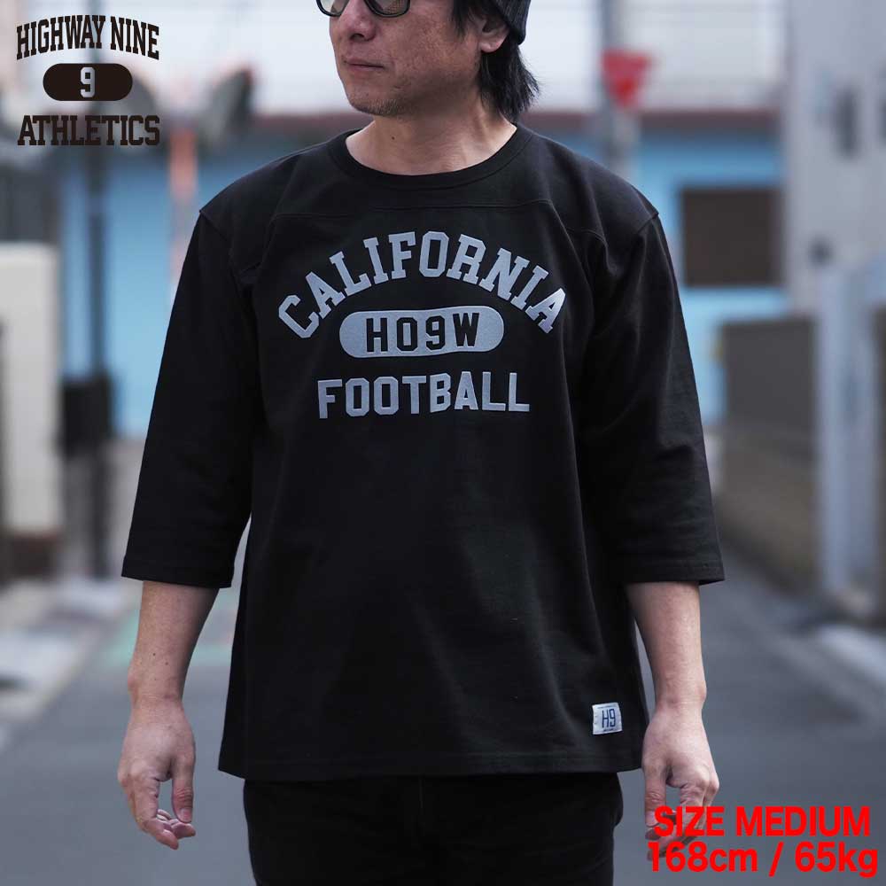 10/-TENJIKU ROUGH FIT FOOT BALL PRINT Tee��CALIFORNIA�� / BLACK / HIGHWAY NINE �ϥ��������ʥ���