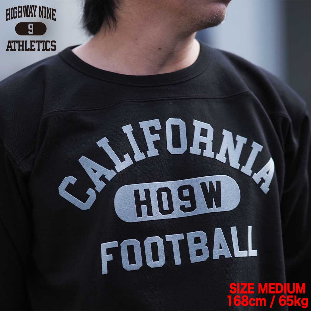 10/-TENJIKU ROUGH FIT FOOT BALL PRINT Tee��CALIFORNIA�� / BLACK / HIGHWAY NINE �ϥ��������ʥ���