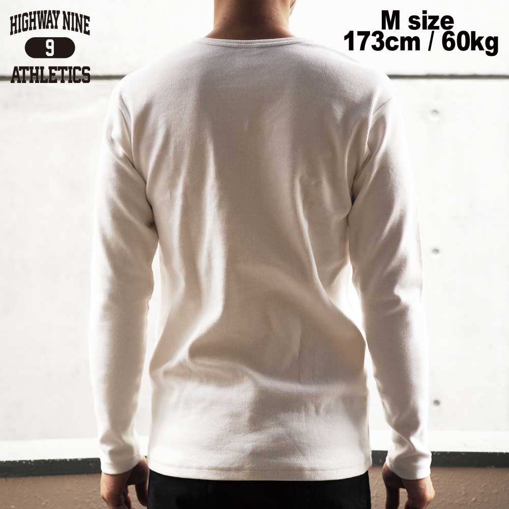 V-NECK RIB L/S Tee  / WHITE / HIGHWAY NINE �ϥ��������ʥ���