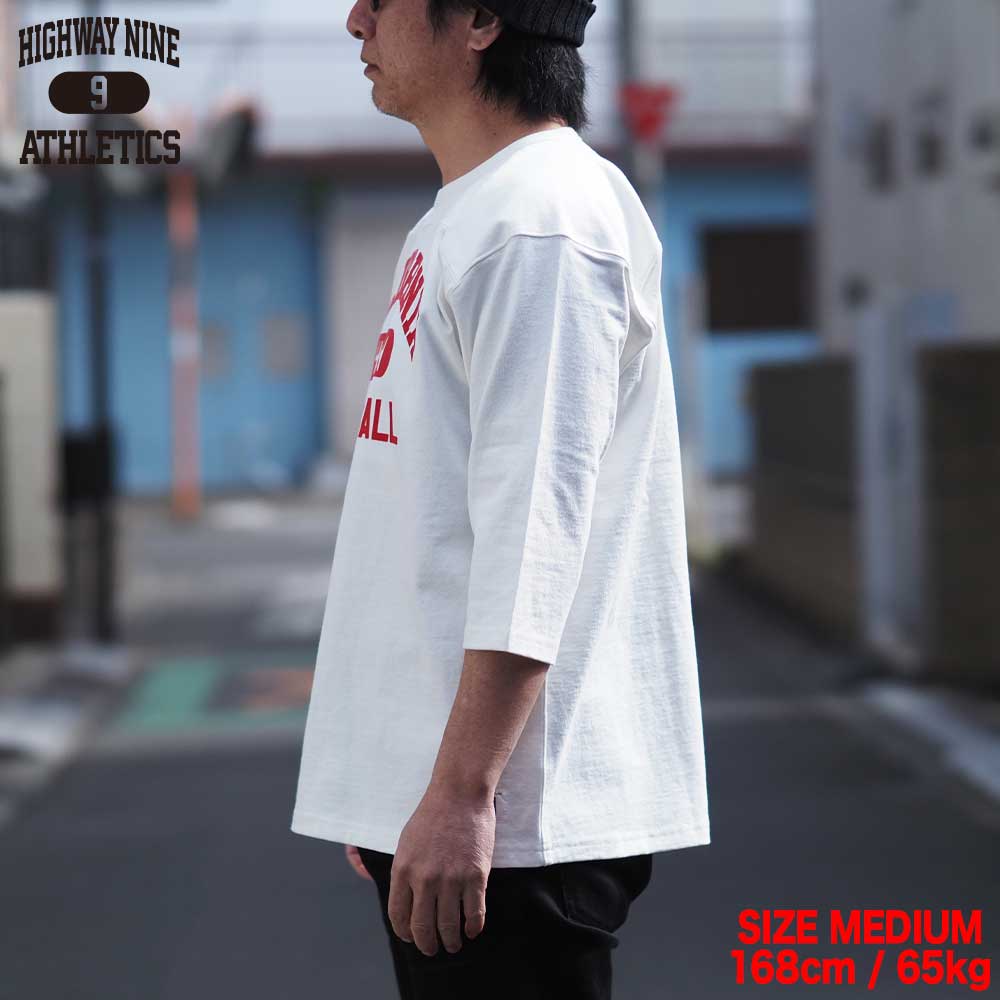 10/-TENJIKU ROUGH FIT FOOT BALL PRINT Tee��CALIFORNIA�� / WHITE / HIGHWAY NINE �ϥ��������ʥ���