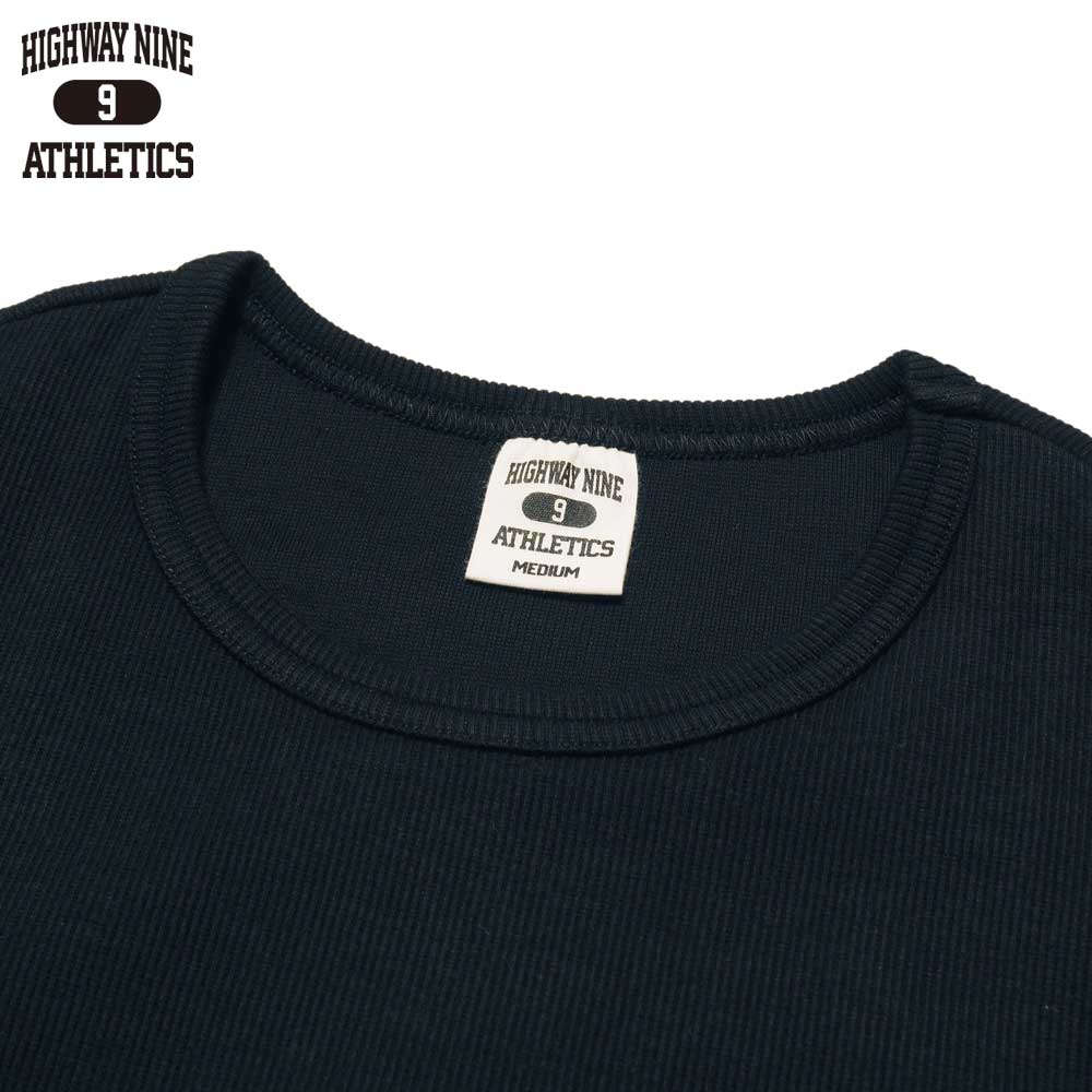 C-NECK RIB L/S Tee  / BLACK / HIGHWAY NINE �ϥ��������ʥ���