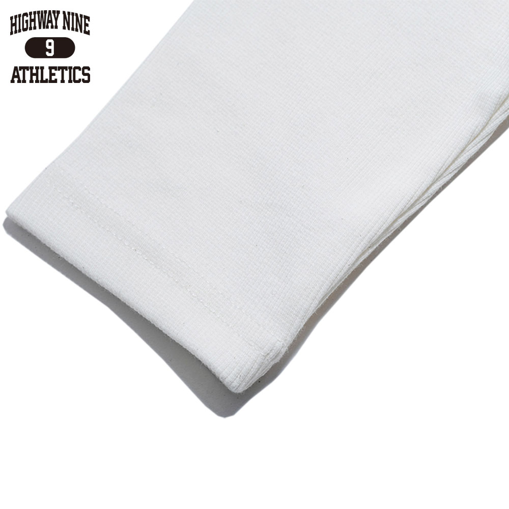 C-NECK RIB L/S Tee  / WHITE / HIGHWAY NINE ϥʥ