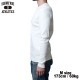 C-NECK RIB L/S Tee  / WHITE / HIGHWAY NINE ϥʥ