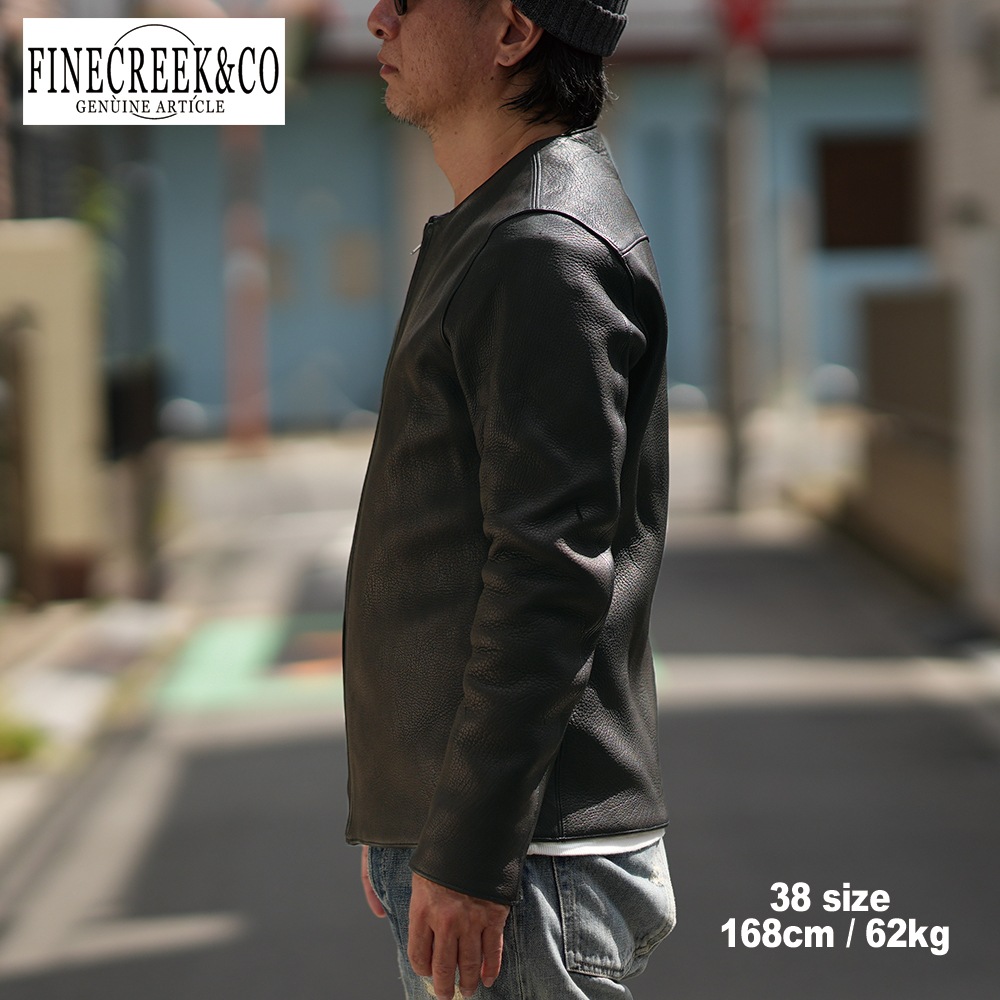 ͽ����2025SS ACJK072 BUD (DEER) (36-42) / BLACK / FINECREEK LEATHERS&CO