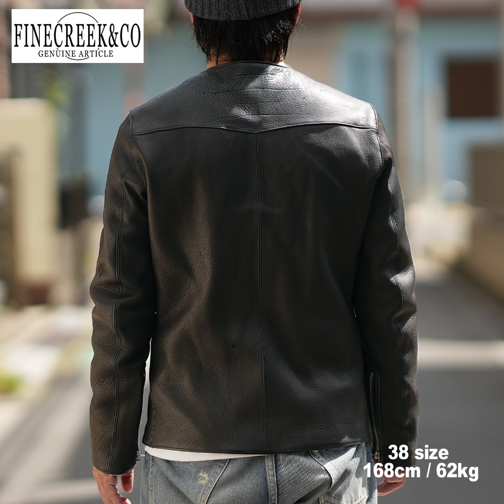 ͽ����2025SS ACJK072 BUD (DEER) (36-42) / BLACK / FINECREEK LEATHERS&CO