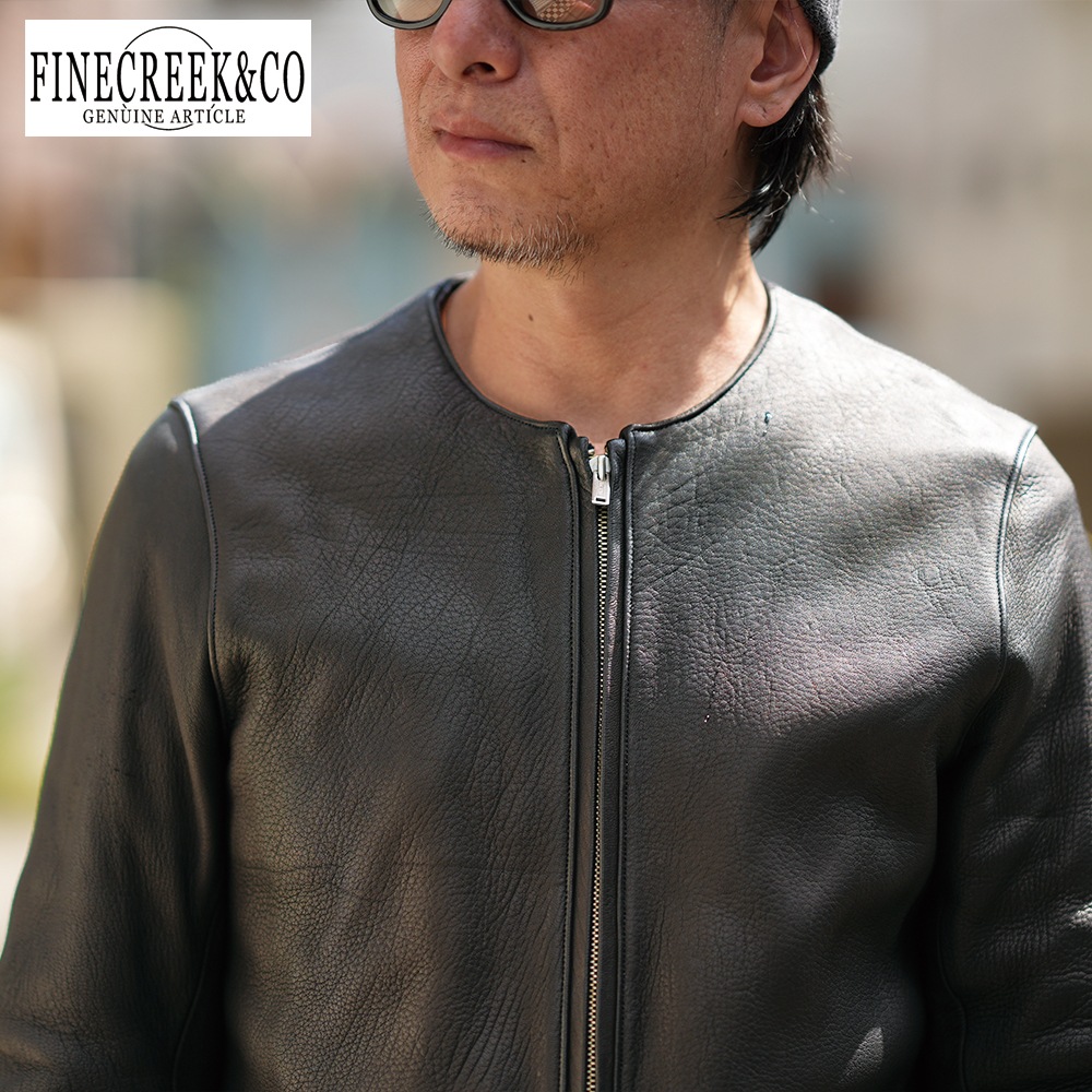 ͽ����2025SS ACJK072 BUD (DEER) (36-42) / BLACK / FINECREEK LEATHERS&CO