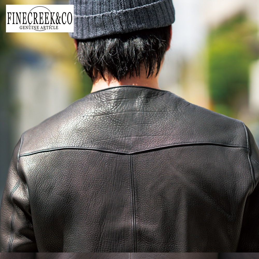 ͽ����2025SS ACJK072 BUD (DEER) (36-42) / BLACK / FINECREEK LEATHERS&CO