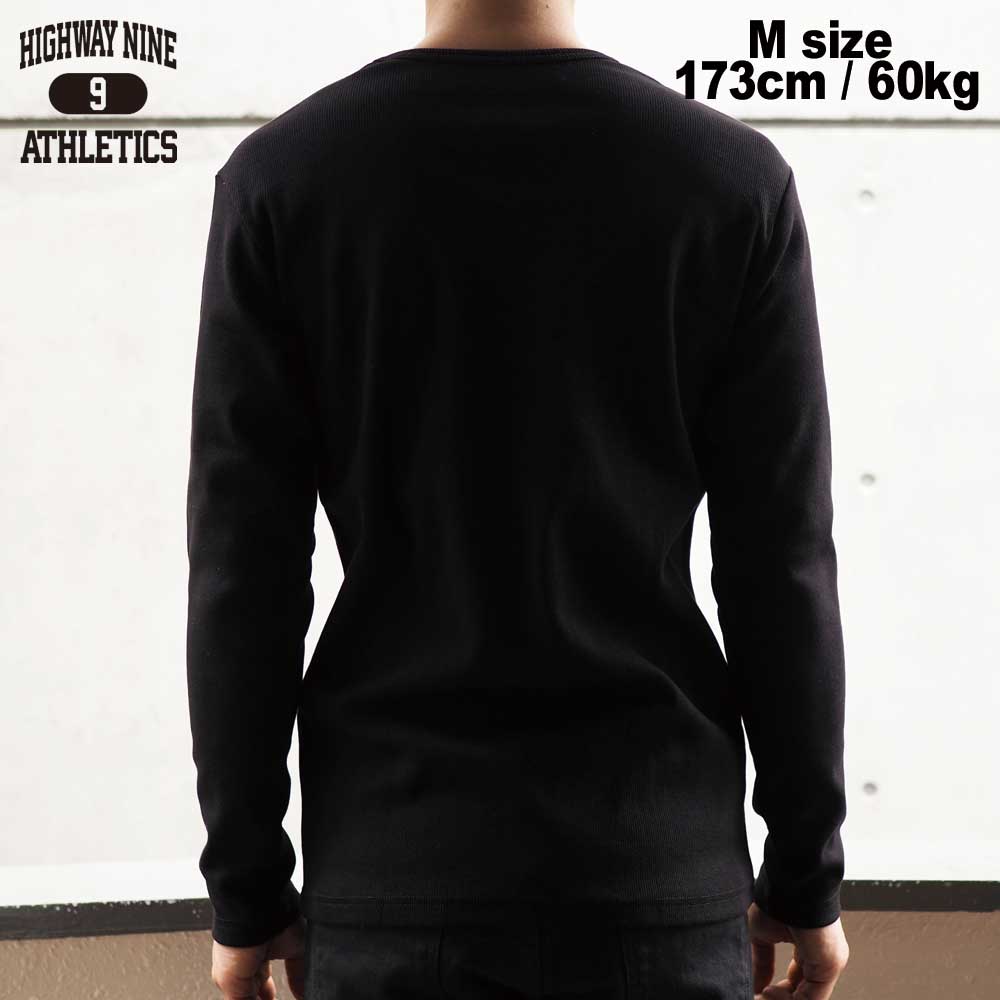 U-NECK RIB L/S Tee  / BLACK / HIGHWAY NINE �ϥ��������ʥ���