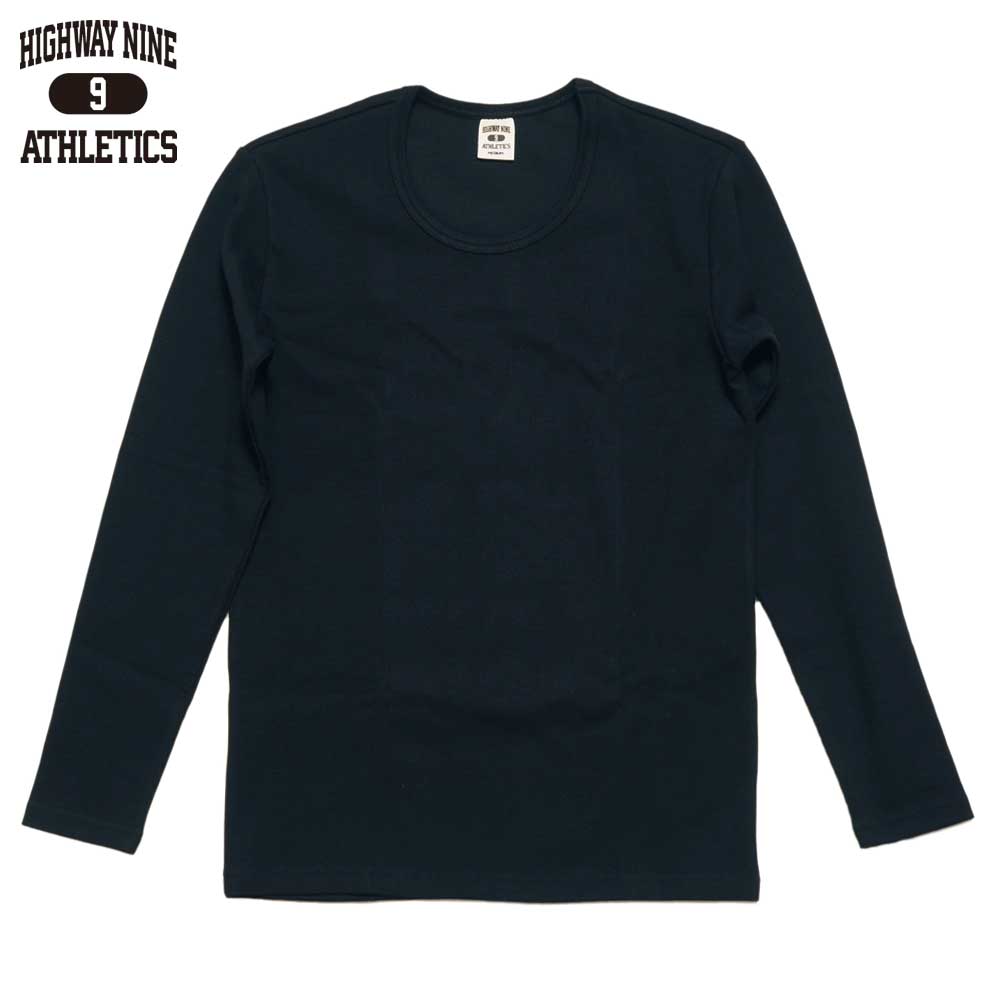 U-NECK RIB L/S Tee  / BLACK / HIGHWAY NINE �ϥ��������ʥ���