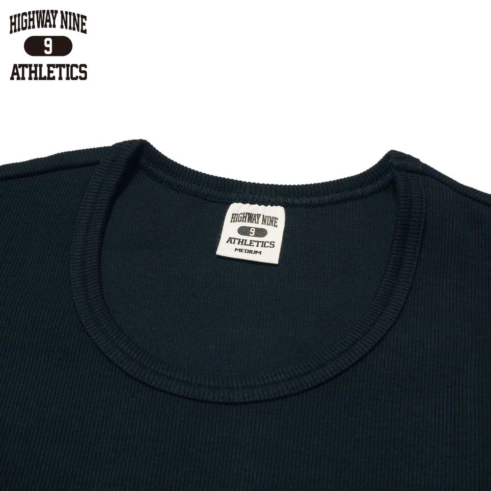 U-NECK RIB L/S Tee  / BLACK / HIGHWAY NINE �ϥ��������ʥ���