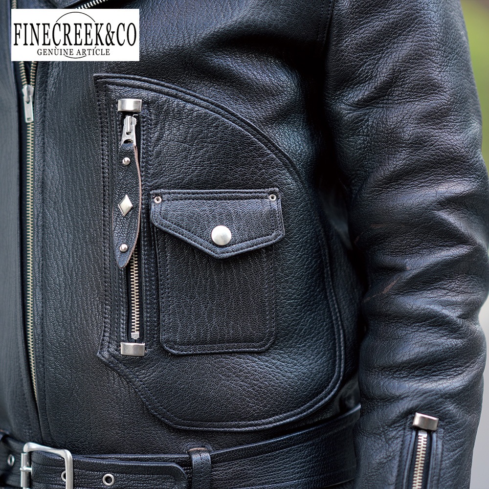 ͽ����2025SS ACJK071 HARRIS(GOAT) (36-42) / BLACK / FINECREEK LEATHERS&CO