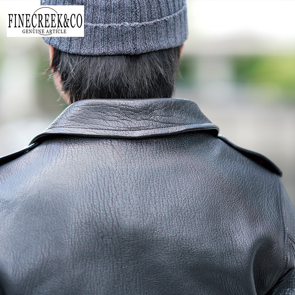 ͽ����2025SS ACJK071 HARRIS(GOAT) (36-42) / BLACK / FINECREEK LEATHERS&CO