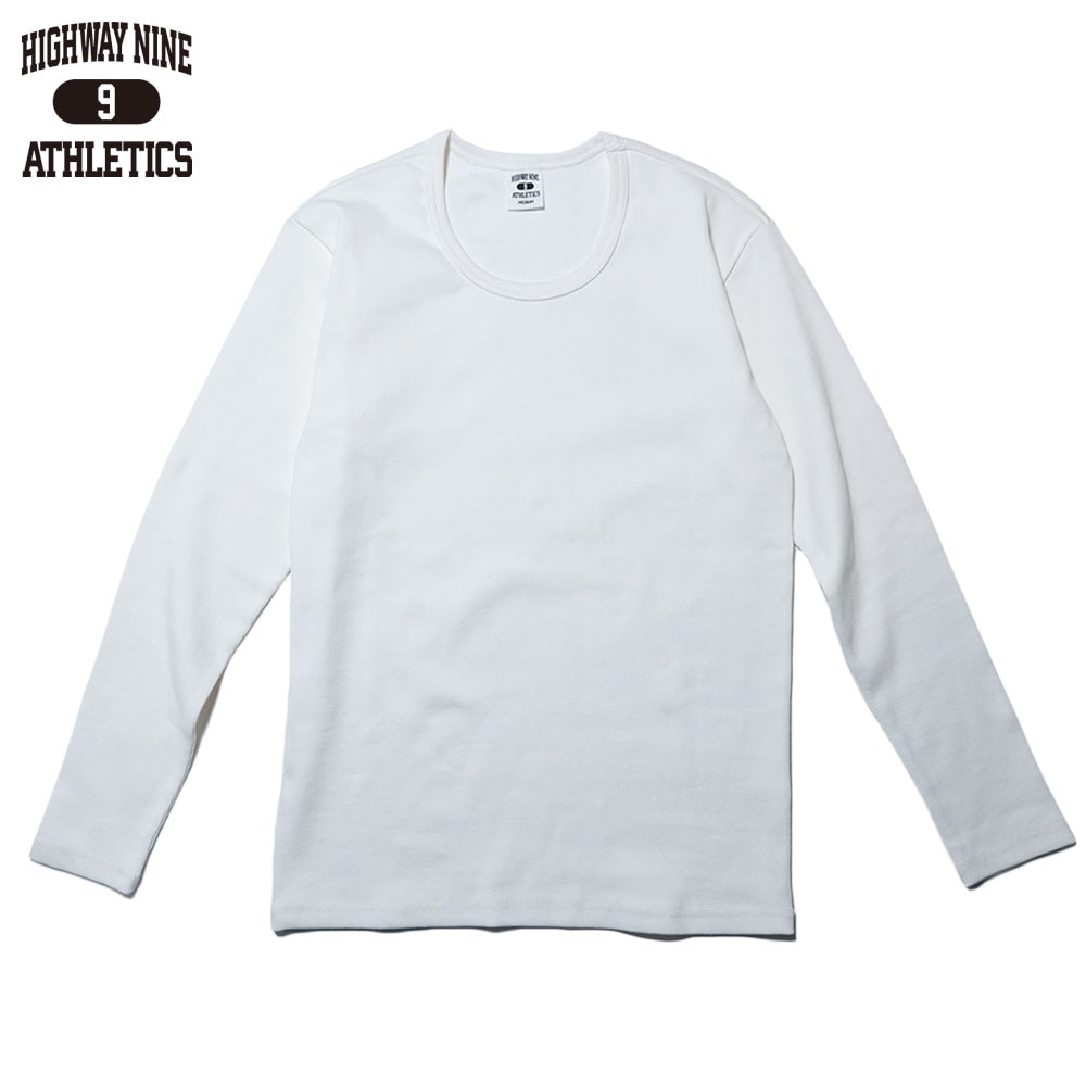 U-NECK RIB L/S Tee  / WHITE / HIGHWAY NINE �ϥ��������ʥ���