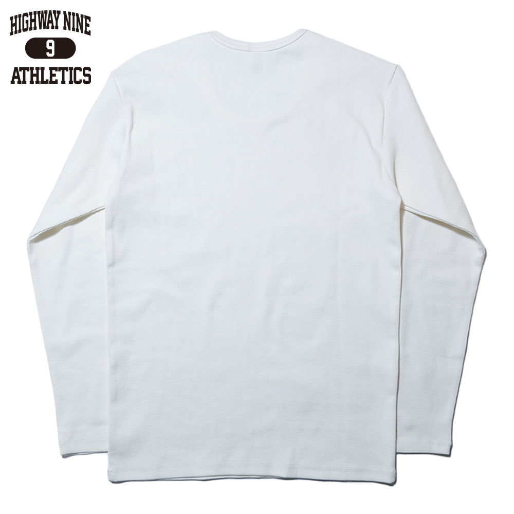 U-NECK RIB L/S Tee  / WHITE / HIGHWAY NINE �ϥ��������ʥ���