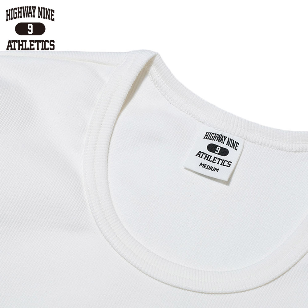 U-NECK RIB L/S Tee  / WHITE / HIGHWAY NINE �ϥ��������ʥ���
