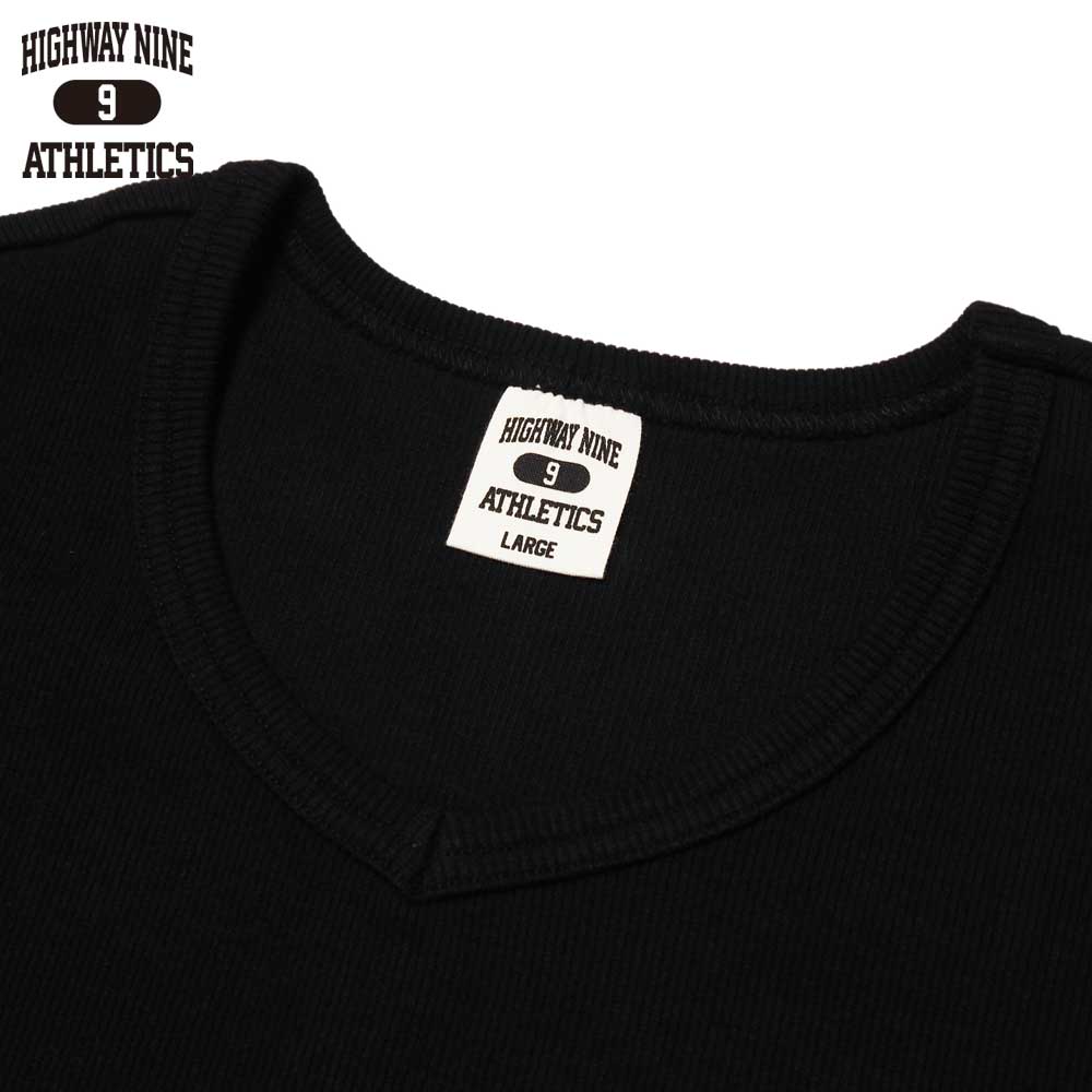 V-NECK RIB S/S Tee  / BLACK / HIGHWAY NINE �ϥ��������ʥ���