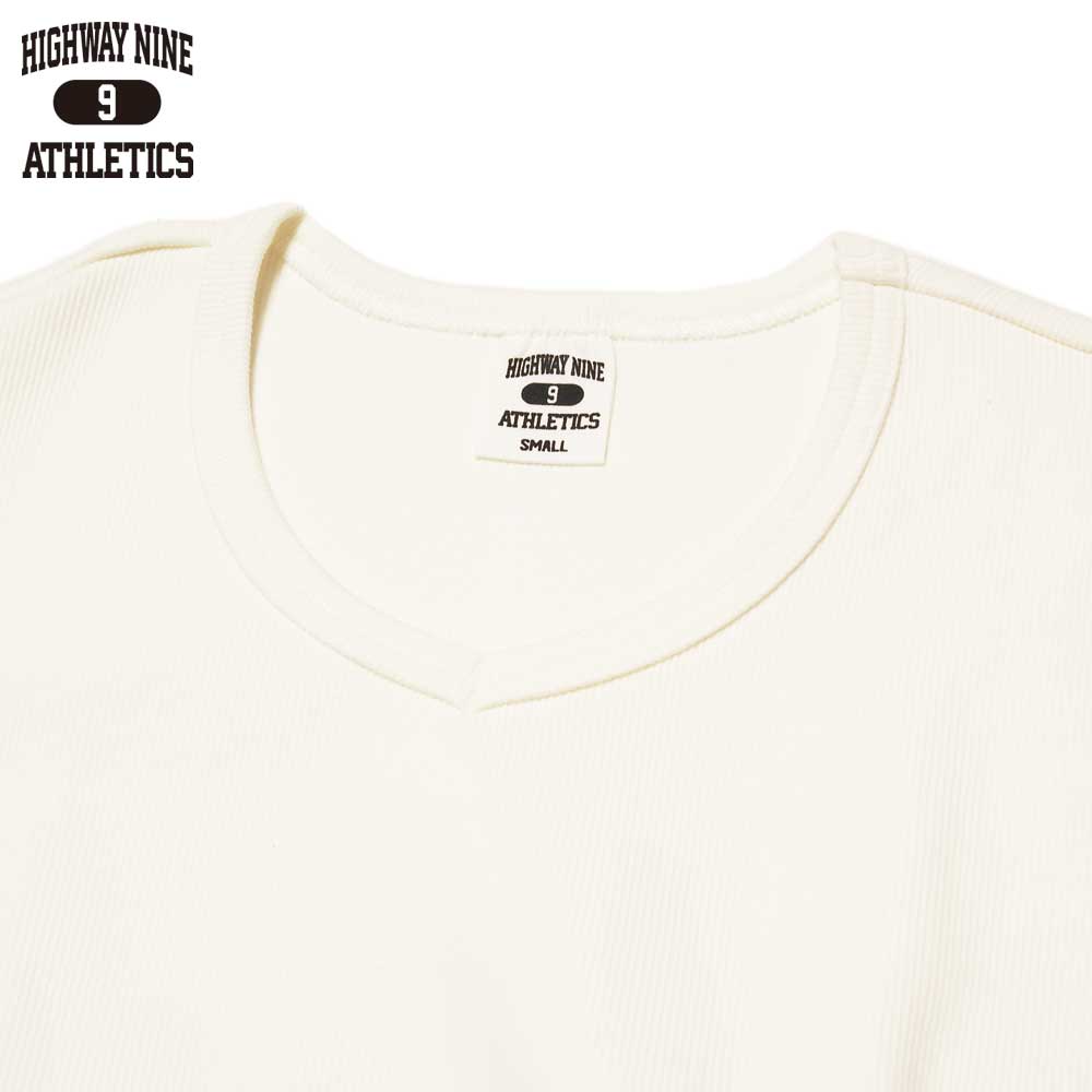 V-NECK RIB S/S Tee  / WHITE / HIGHWAY NINE �ϥ��������ʥ���