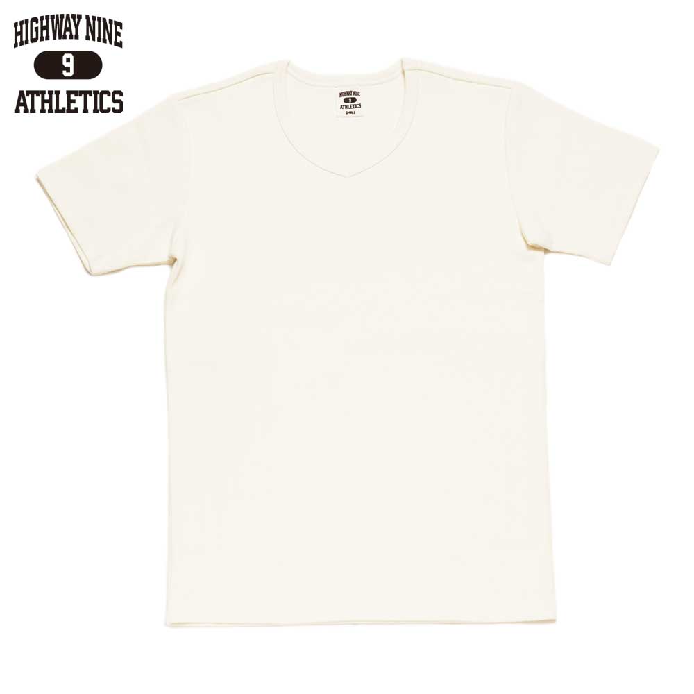 V-NECK RIB S/S Tee  / WHITE / HIGHWAY NINE �ϥ��������ʥ���