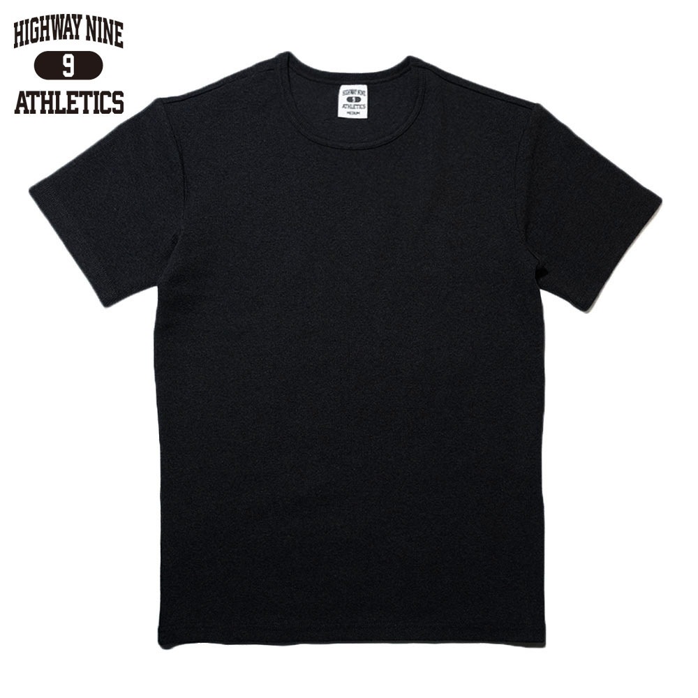 C-NECK RIB S/S Tee  / BLACK / HIGHWAY NINE �ϥ��������ʥ���