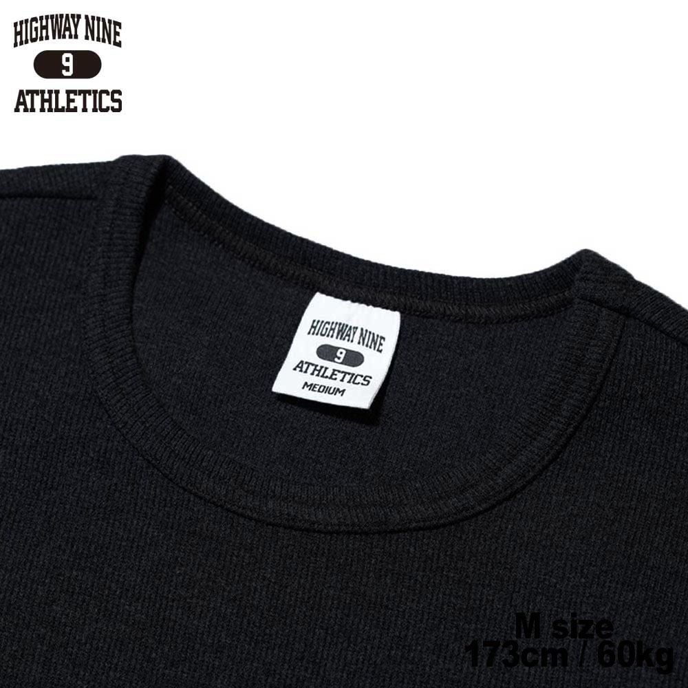 C-NECK RIB S/S Tee  / BLACK / HIGHWAY NINE �ϥ��������ʥ���