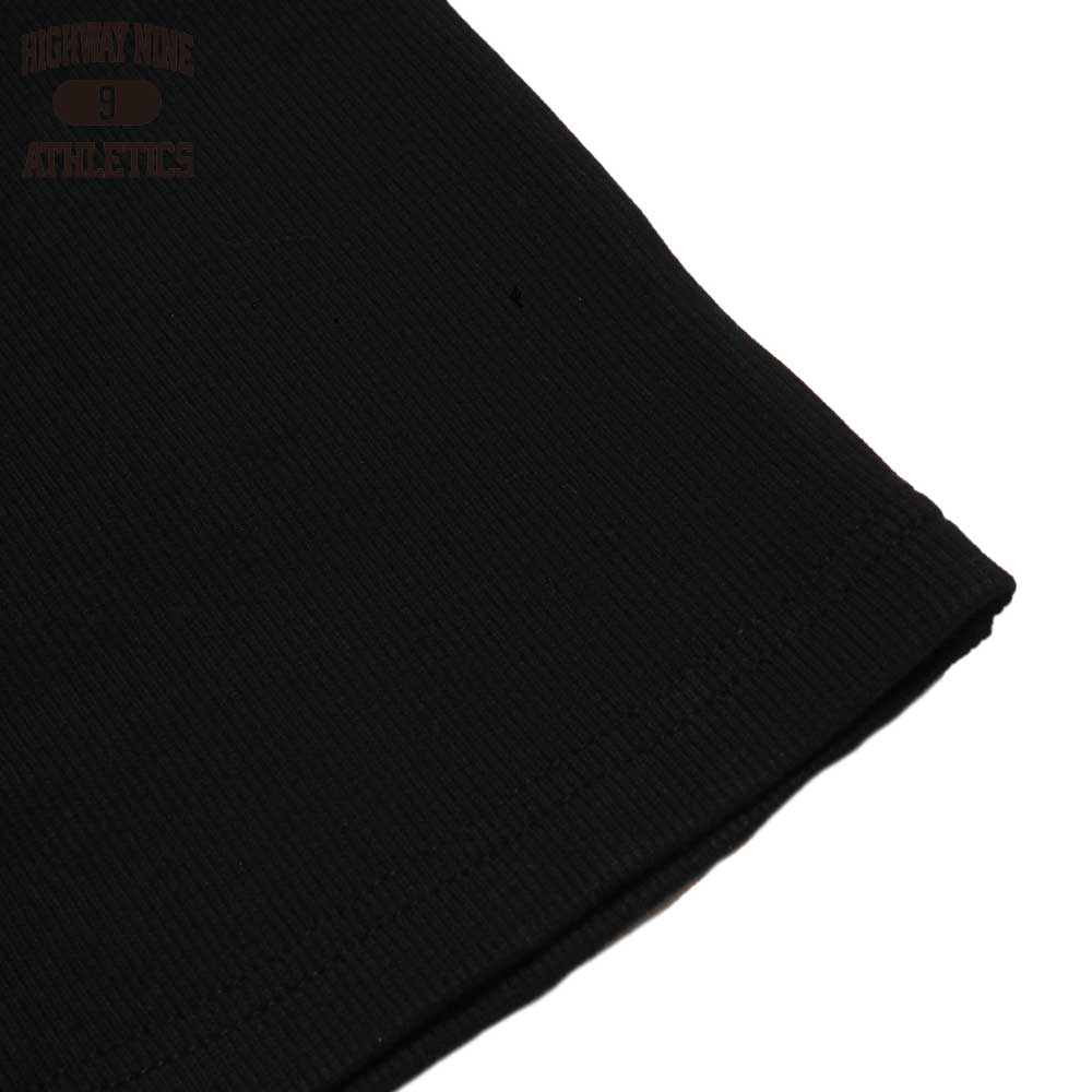 C-NECK RIB S/S Tee  / BLACK / HIGHWAY NINE �ϥ��������ʥ���