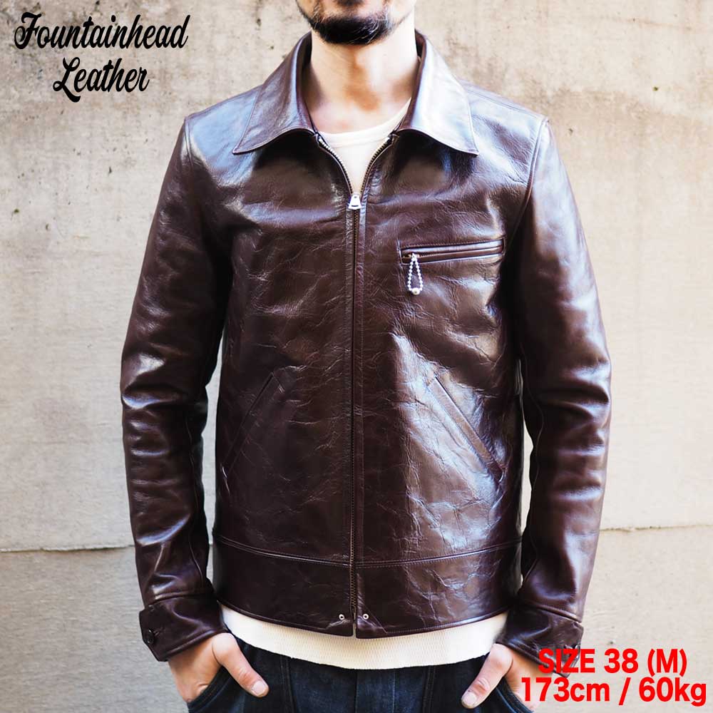 ALPHA / BROWN / FOUNTAINHEAD LEATHER եƥإåɥ쥶