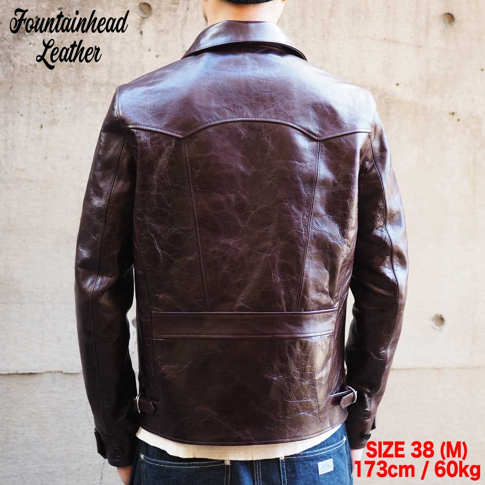 ALPHA / BROWN / FOUNTAINHEAD LEATHER եƥإåɥ쥶